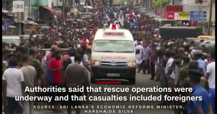 Korban Ledakan Bom Srilanka 290 Orang Tewas dan Korban Luka 450 Jiwa