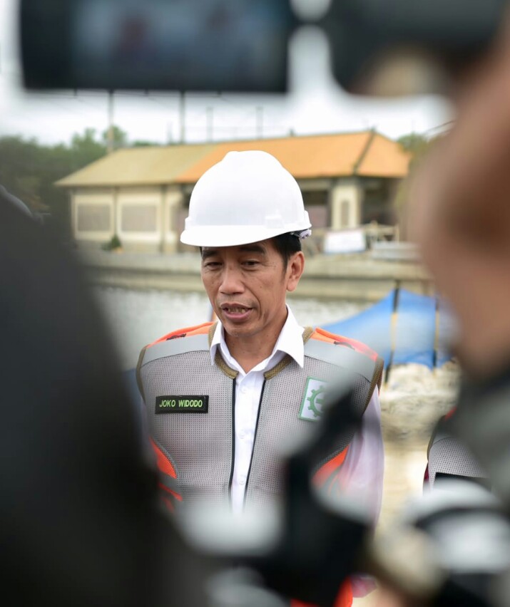 Presiden Jokowi Tinjau Waduk Muara Nusa Dua di Bali