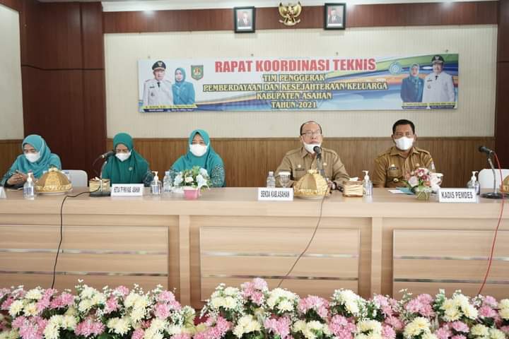 TP PKK Kab Asahan Gelar Rakornis Tahun 2021