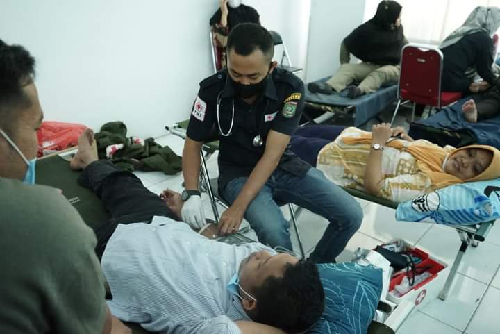 Pemkab Asahan Gelar Baksos Donor Darah dan Vaksin Covid-19