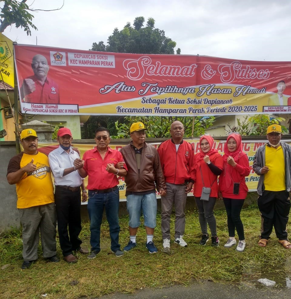 Soksi Hamparan Perak Gelar Goro Bersama Pengurus Golkar