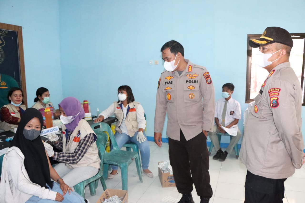 Tinjau Percepatan Vaksinasi, Dir Samapta Poldasu Kunjungi Polres Sergai