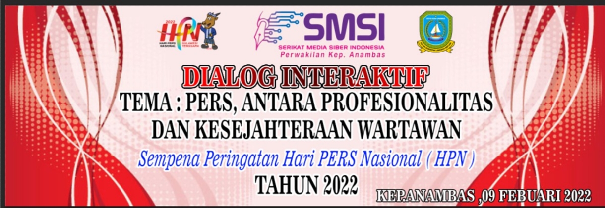 Sempena HPN 2022, SMSI Anambas Gelar Dialog Interaktif