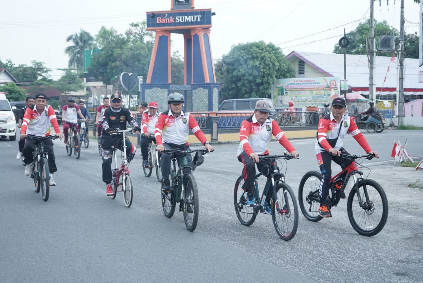 Bupati Asahan Lepas Peserta Fun Bike Meriahkan Peringatan HUT Ke-77 RI