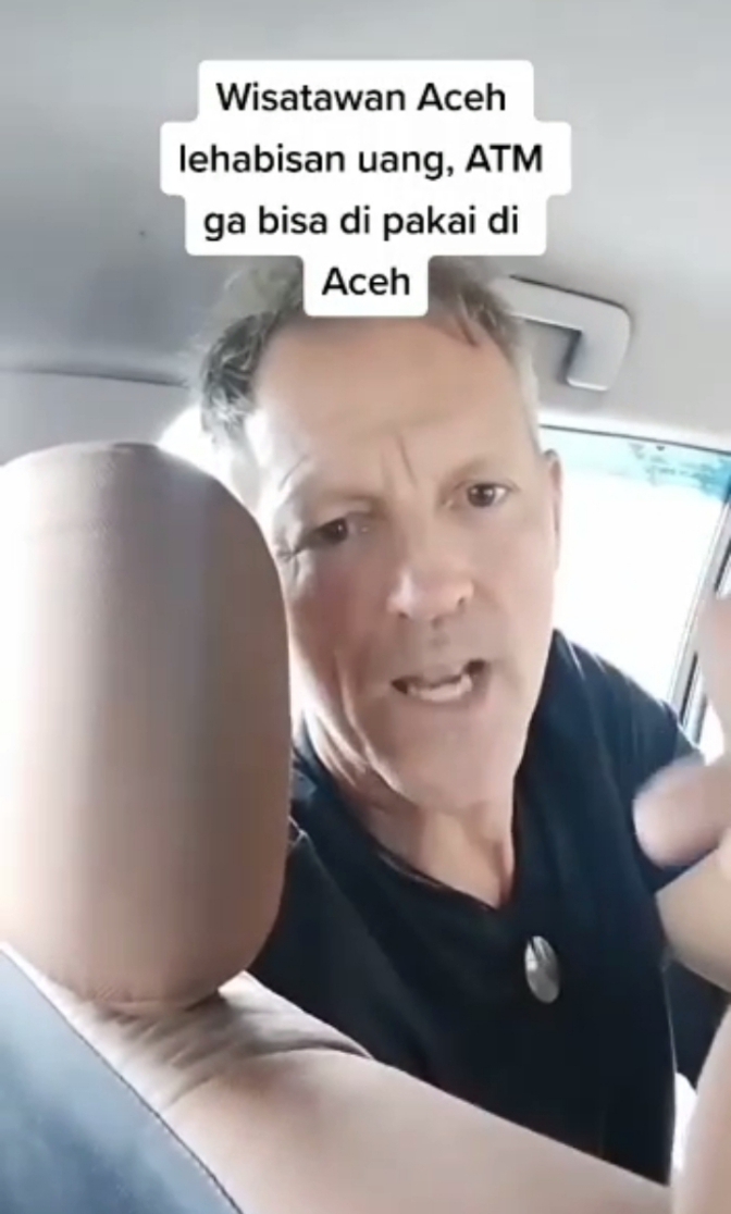 Video Viral  di Medsos Tiga Orang Wisman Kesulitan Uang di Aceh, Karena ini