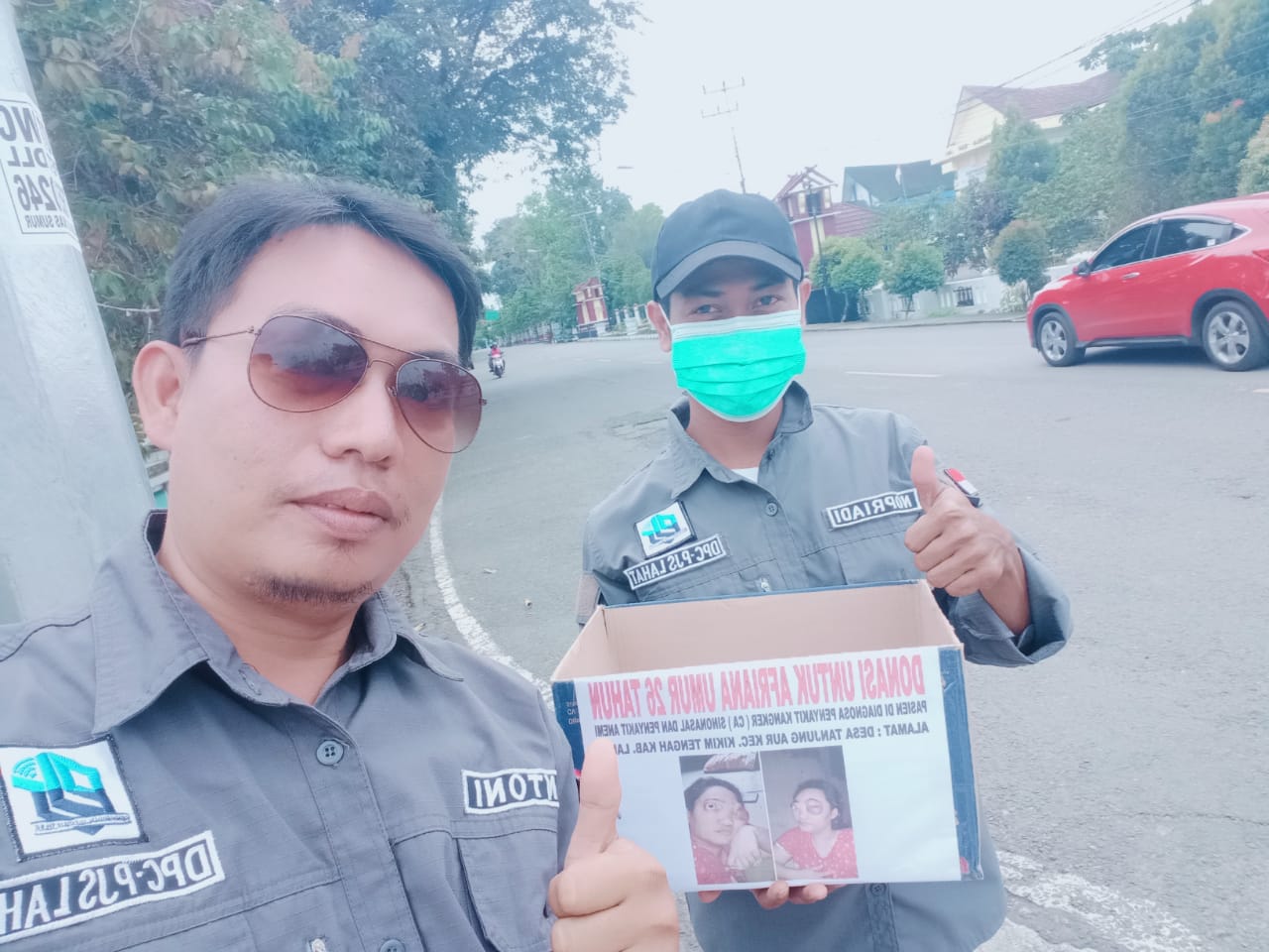 DPC PJS Lahat Kembali Turun ke Jalan, Galang Dana Penderita Kanker Mata