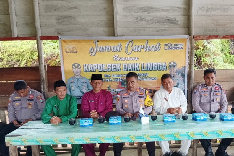 Jumat Curhat Polsek Daik Lingga, Jawab Isu Hoak Tentang Penculikan Anak