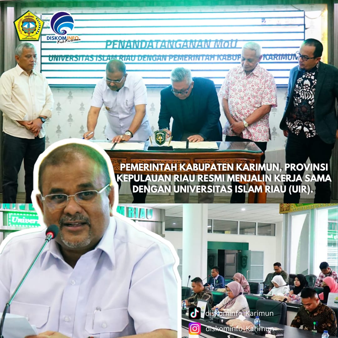 Dorong Peningkatan SDM, Pemkab Karimun Jalin Kerja Sama Dengan Universitas Islam Riau
