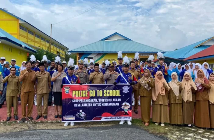 Satlantas Polres Lingga Go To School SMK Negeri 1 Singkep