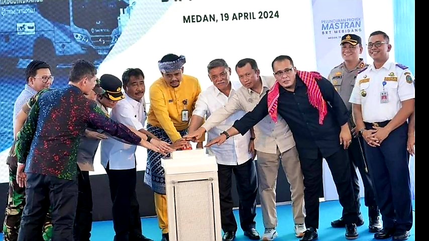 Wali Kota Medan Bobby Nasution Resmi Luncurkan Proyek Mastran BRT