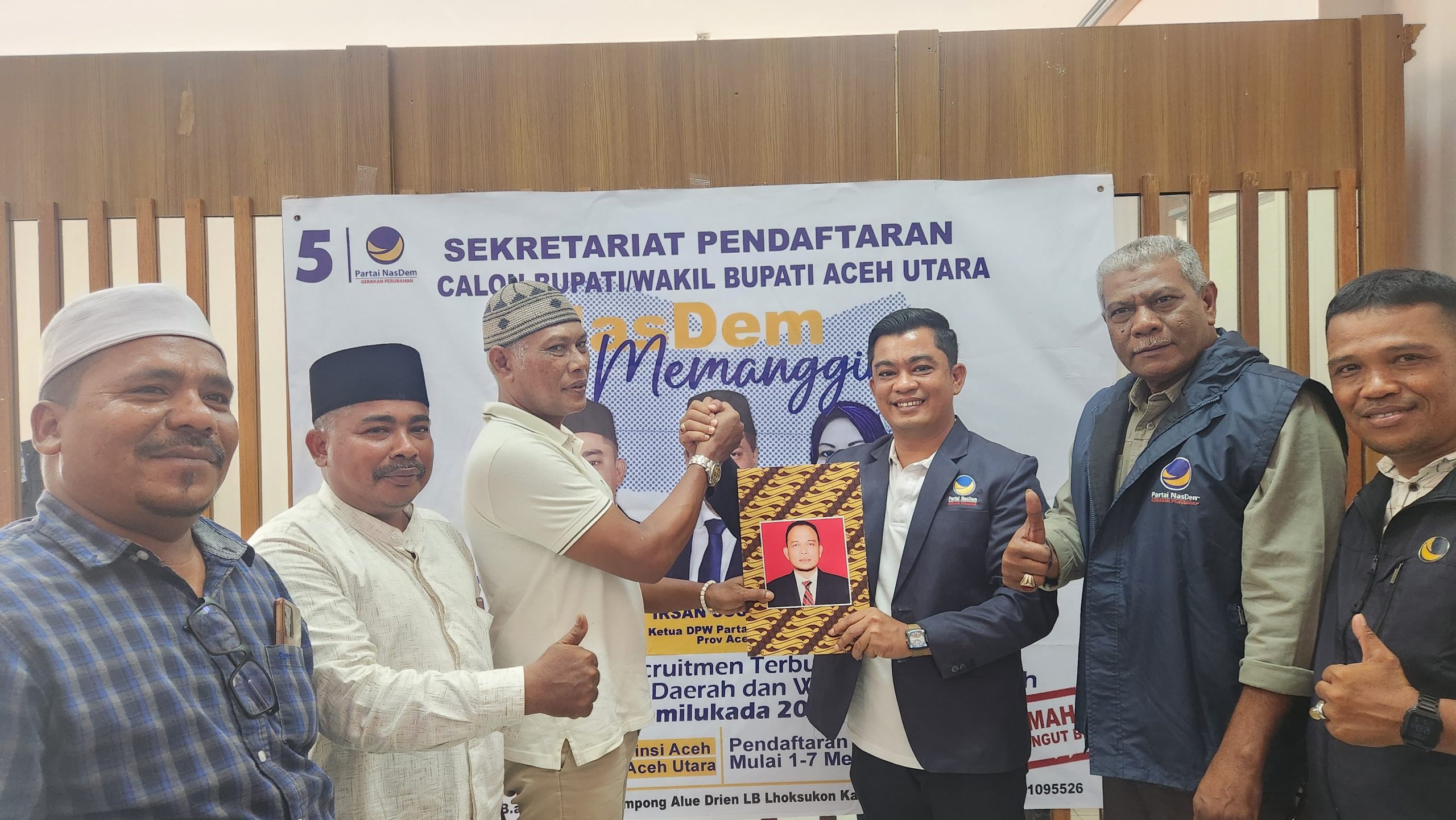 Dua Kandidat Calon Bupati Aceh Utara Mendaftar ke Gerbong Partai Nasdem