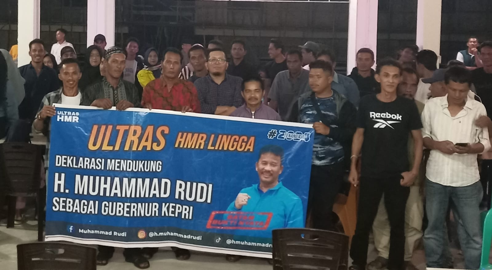 Sambut Pilgub Kepri 2024, Ultras HMR Lingga Siap Menangkan H. Muhammad Rudi