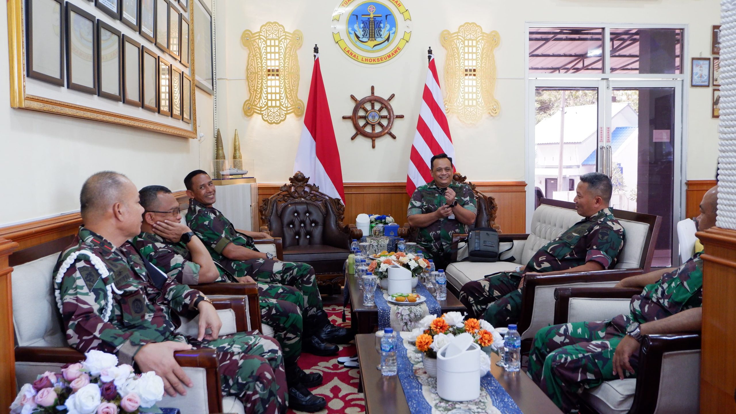 Pangkalan TNI AL (LANAL) Lhokseumawe  Menerima Kunjungan  TIM III Satgas BMN Kemhan Ri Dan TNI Tahun 2024
