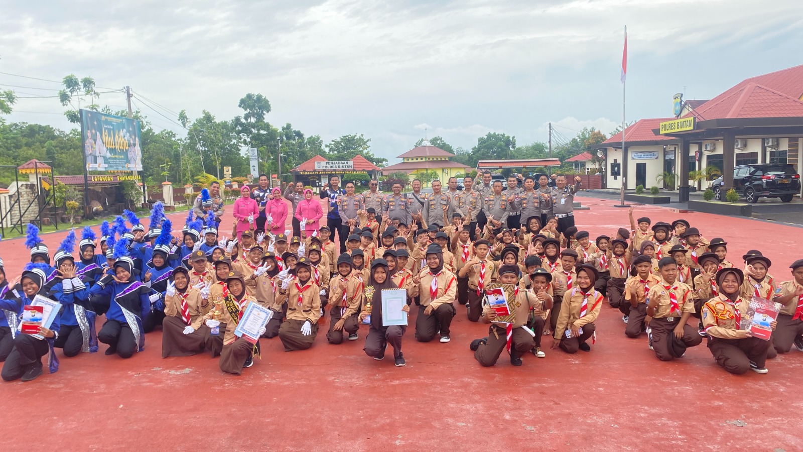 Lomba Polisi cilik tingkat SD, Meriahkan Hari Bhayangkara ke-78 di Polres Bintan