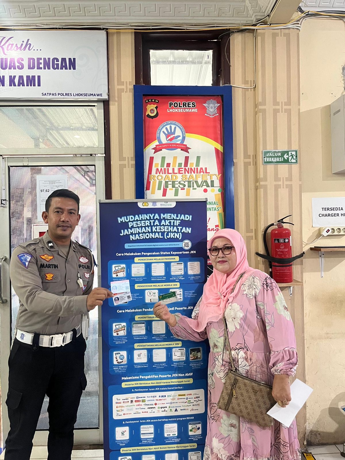 Polres Lhokseumawe Gelar Sosialisasi dan Uji Coba Penerapan BPJS Kesehatan untuk Pembuatan SIM