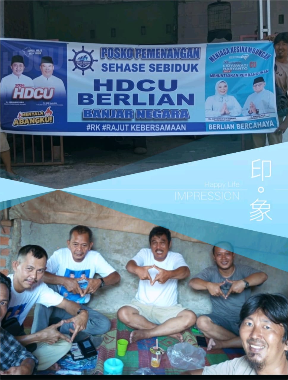 Dirikan Posko Kemenangan, Tim Same Ase Siap Berjuang Untuk Kemenangan Berlian & HD- CU