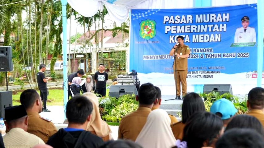 Pemko Medan Gelar Pasar Murah di 53 Titik untuk Antisipasi Lonjakan Harga Menjelang Nataru