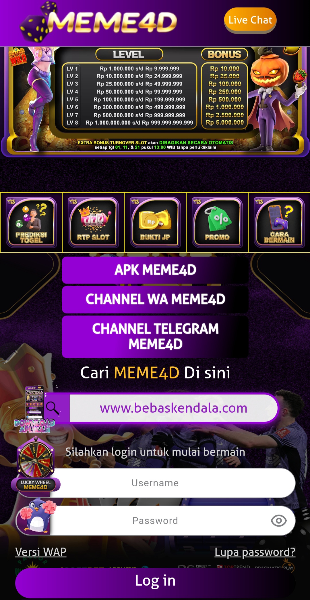 Situs Meme 4D Eksis Beroperasi, KemenKominfo RI Diminta menutup slot judi Online Meme 4D