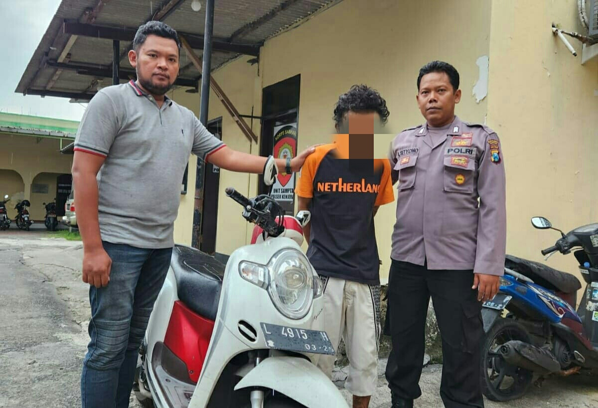 Gerak Cepat Polsek Kenjeran Amankan Pelaku Curanmor Dari Amukan Masa Di Sidotopo Wetan