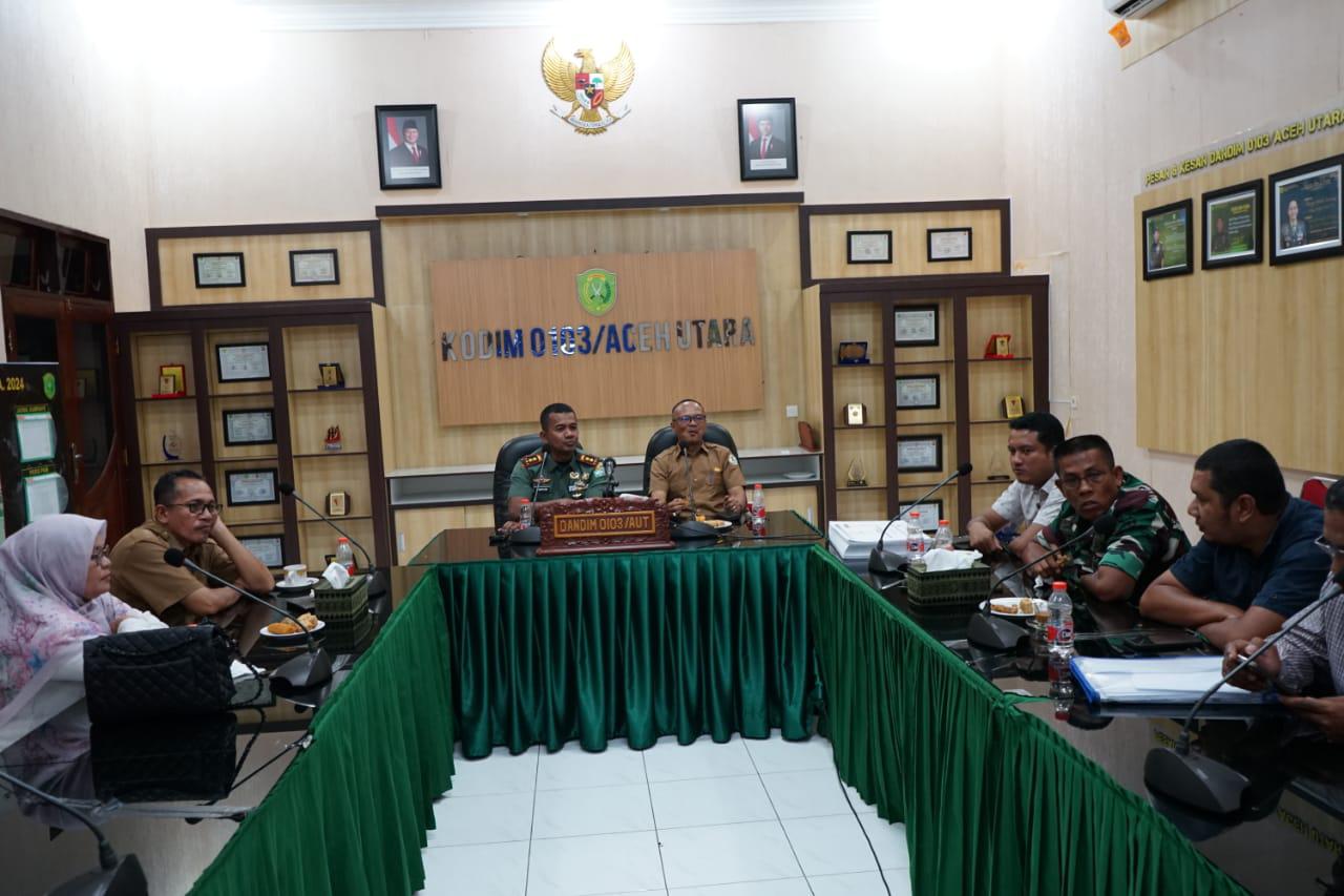 Dandim 0103/Aceh Utara Rakor Persiapan Oplah Tahun 2025 Di Aceh Utara