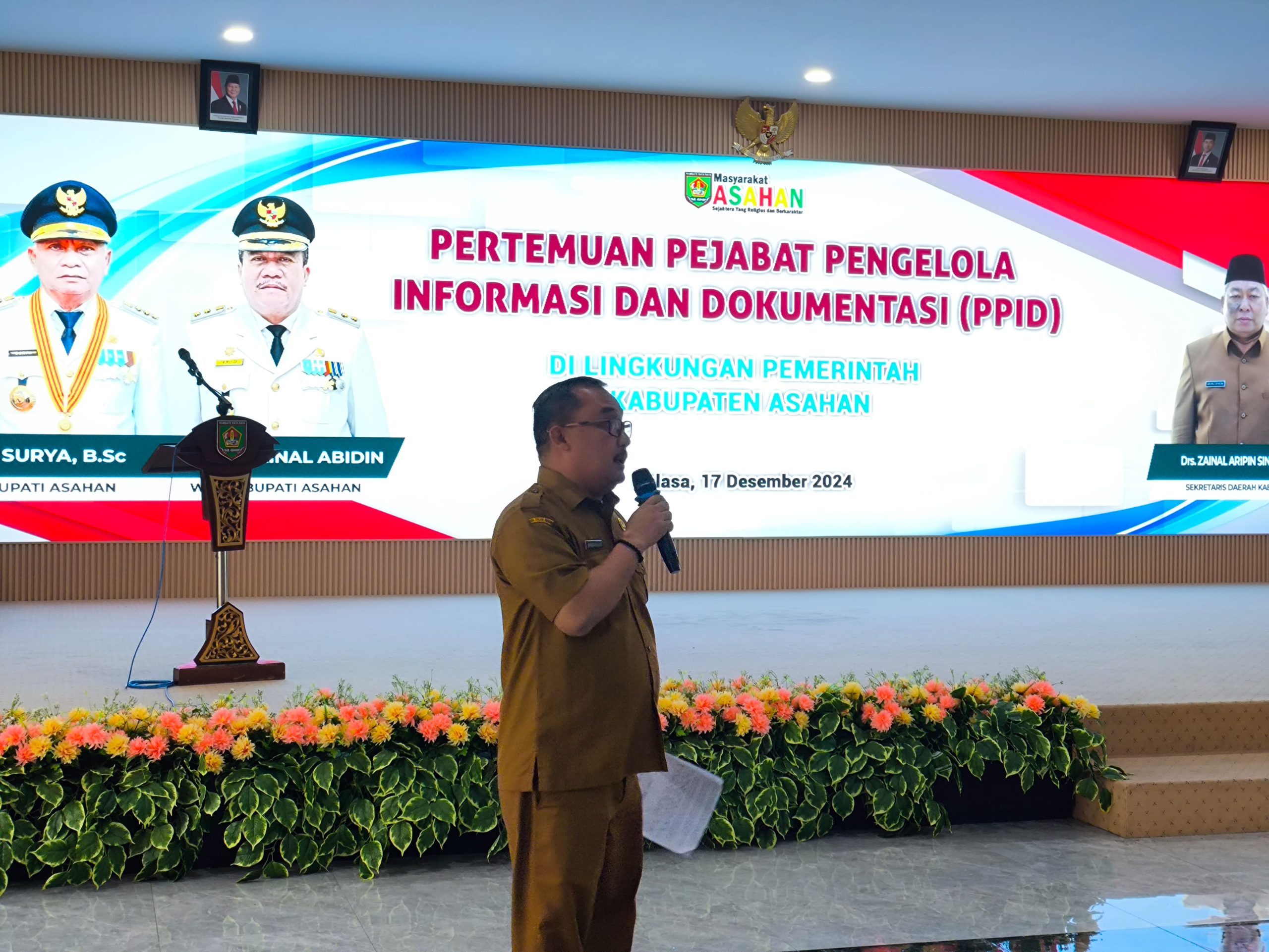 Sekda Kabupaten Asahan Buka Pertemuan Pejabat Pengelola Informasi dan Dokumentasi