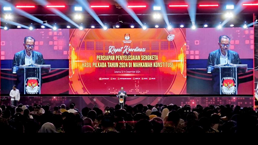 KPU Kota Medan Hadiri Rakornas Penetapan Pasangan Calon Terpilih Pilkada Serentak 2024