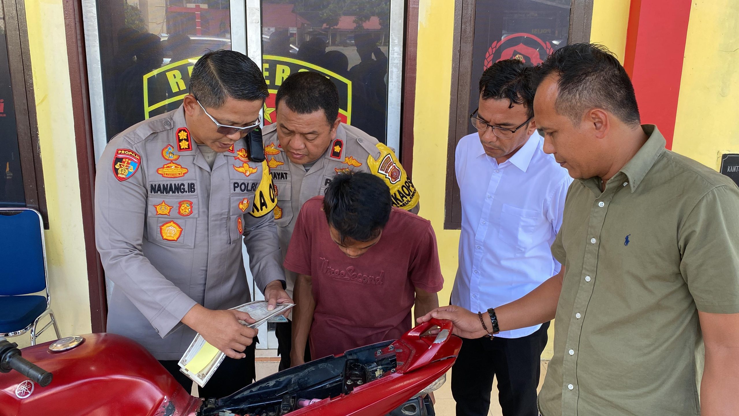 Polres Aceh Utara Berhasil Ringkus Dua Pelaku Curanmor Bersama BB 1 Sepeda Motor Curian