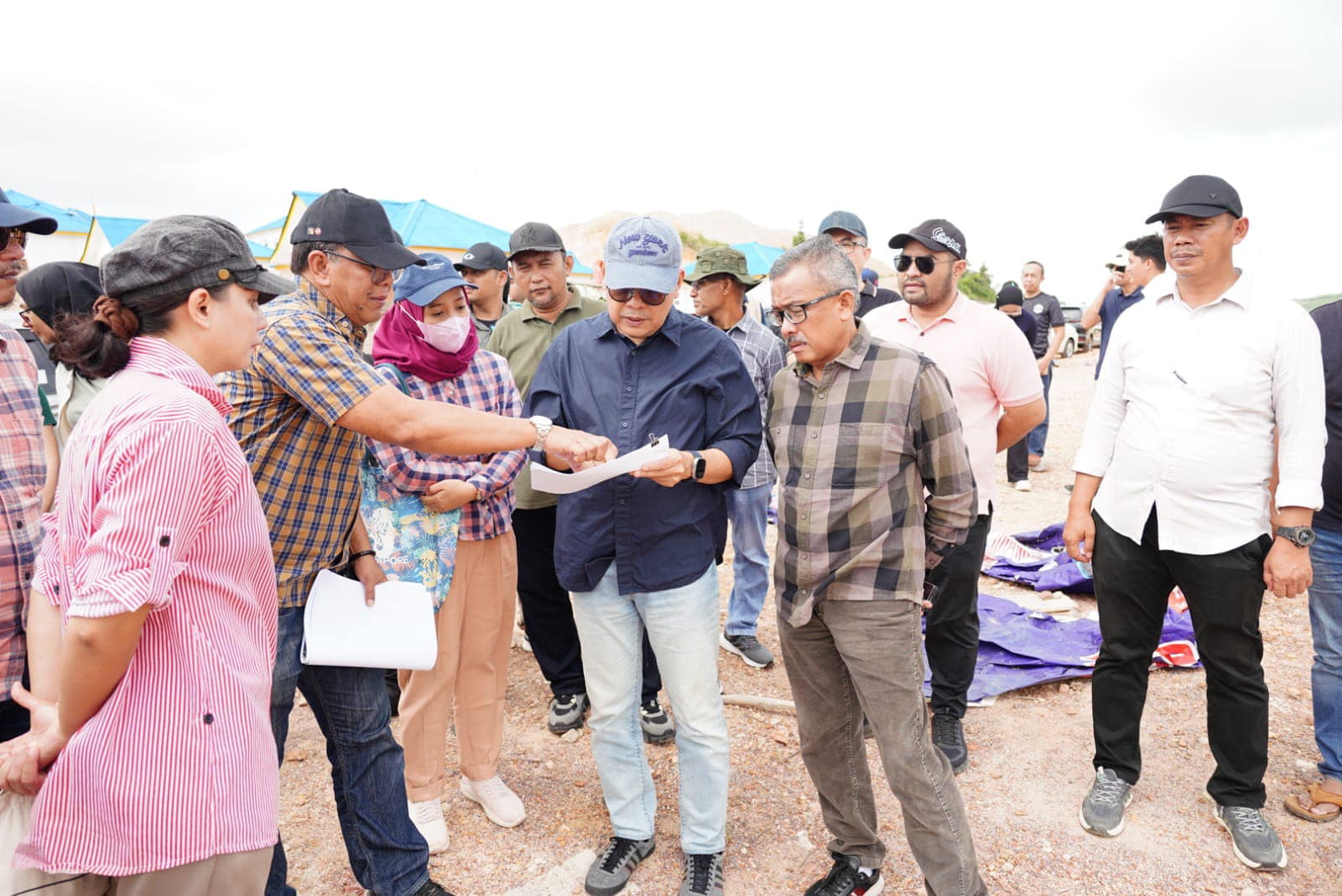 Sekdako Batam Jefridin Tinjau Lokasi Sementara Pembangunan Pasar Tanjung Banon