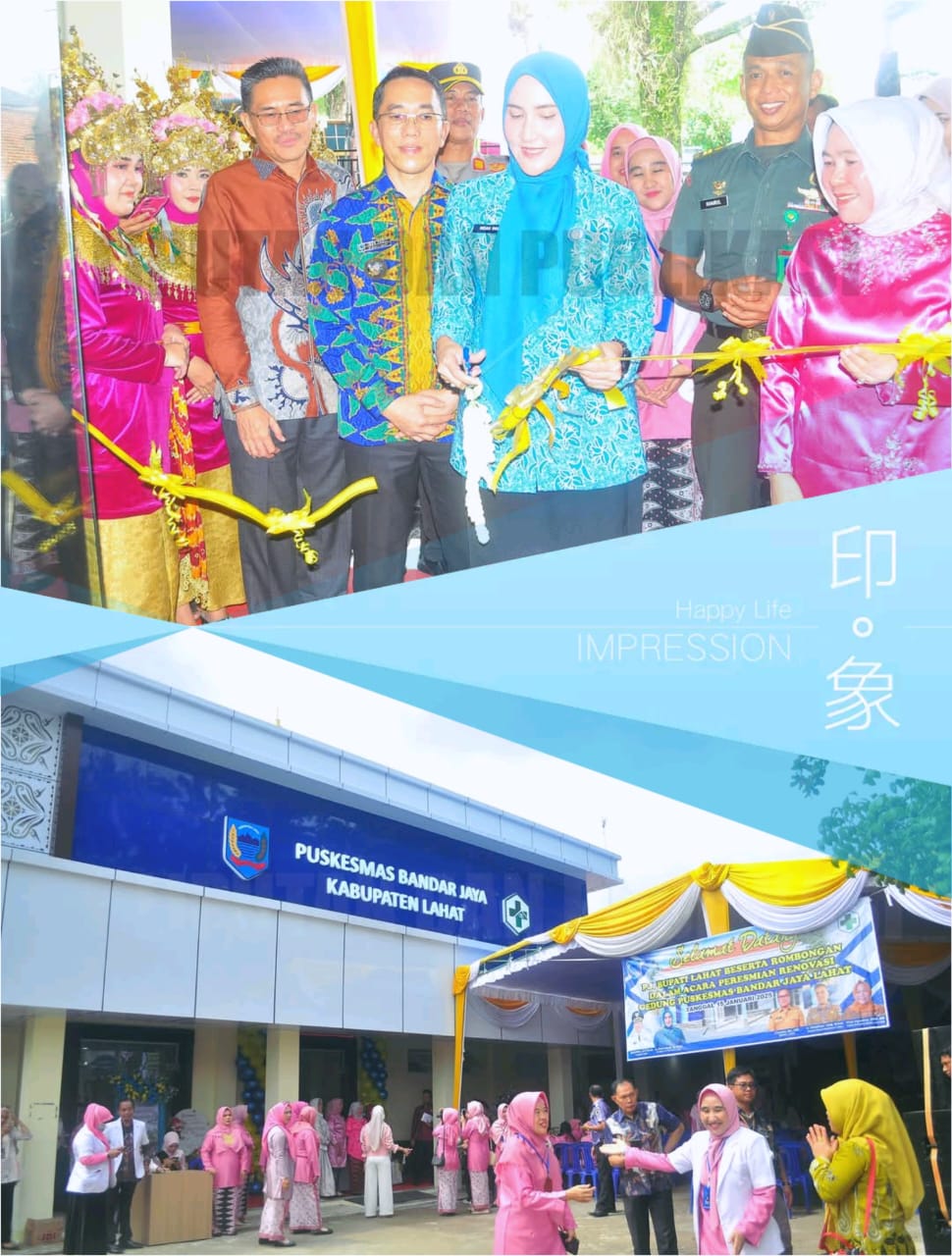 Resmikan Gedung Baru Puskesmas Bandar Jaya Lahat, Ini Pinta PJ. Bupati Lahat Kepada Jajaran Puskesmas Bandar Jaya