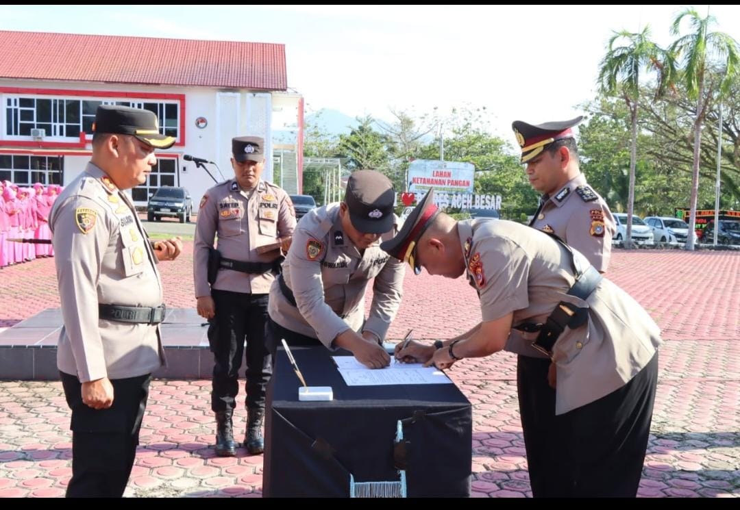 Kompol Hadidin Resmi Jabat Wakapolres Aceh Besar