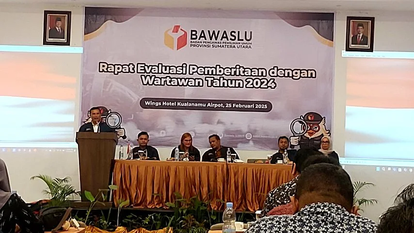Bawaslu Sumut Gelar Rapat Evaluasi Pemberitaan Pemilu 2024, Perkuat Sinergi dengan Media