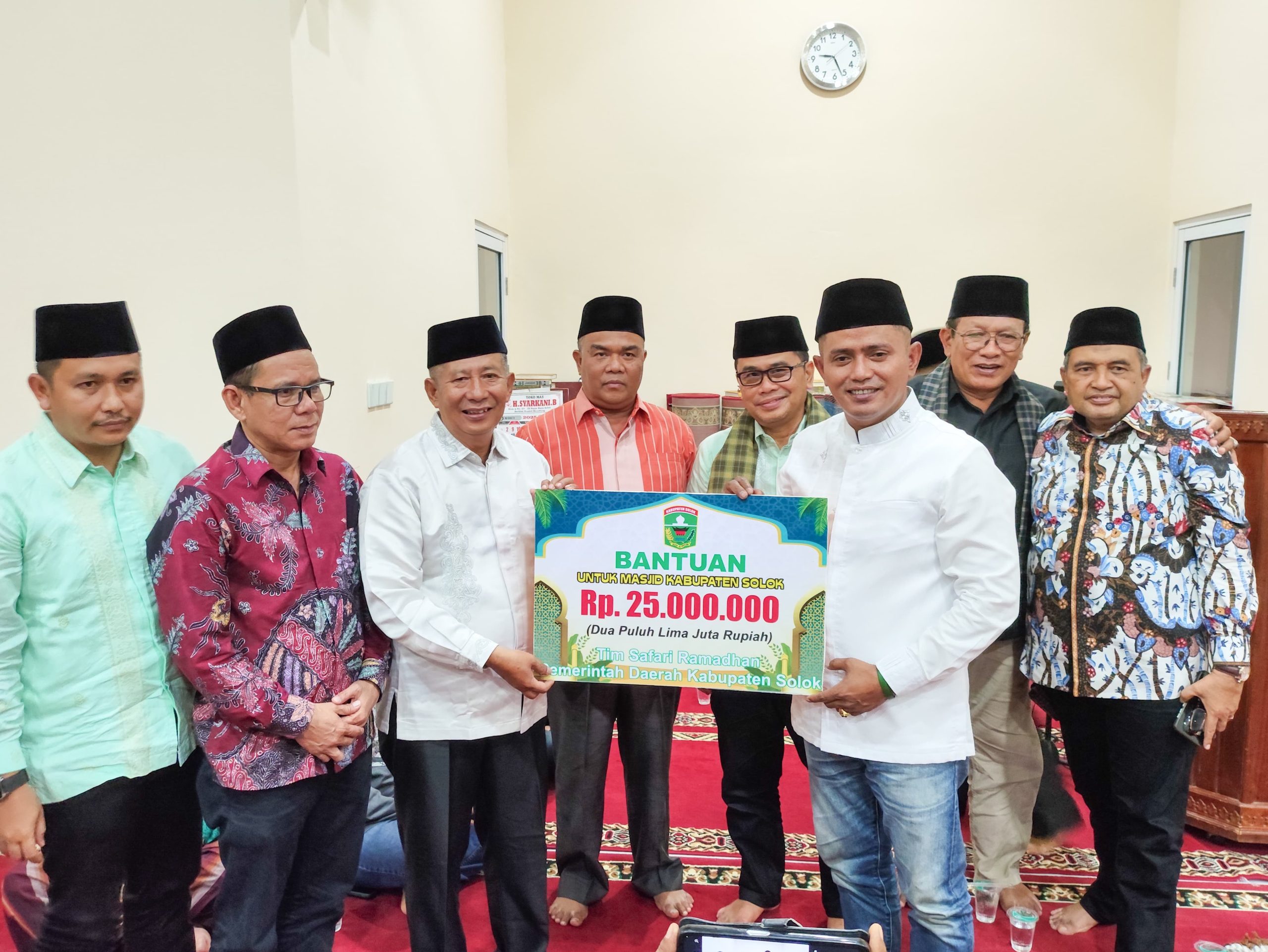 Bupati Solok Jon Firman Pandu Pimpin TSR Kunjungi Mesjid Jami’ Al Hidayah Jorong Sawah Ampang Nagari Muaro Paneh