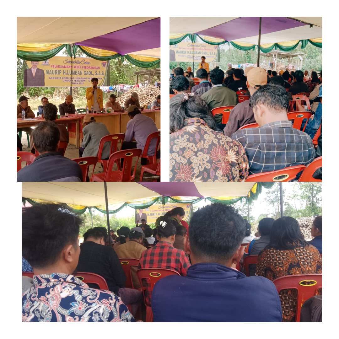 Maurip Lumban Gaol Reses di Parsingguran II, Program ‘Eme Darat’ dan Pembenahan Infrastruktur Jadi Aspirasi Prioritas