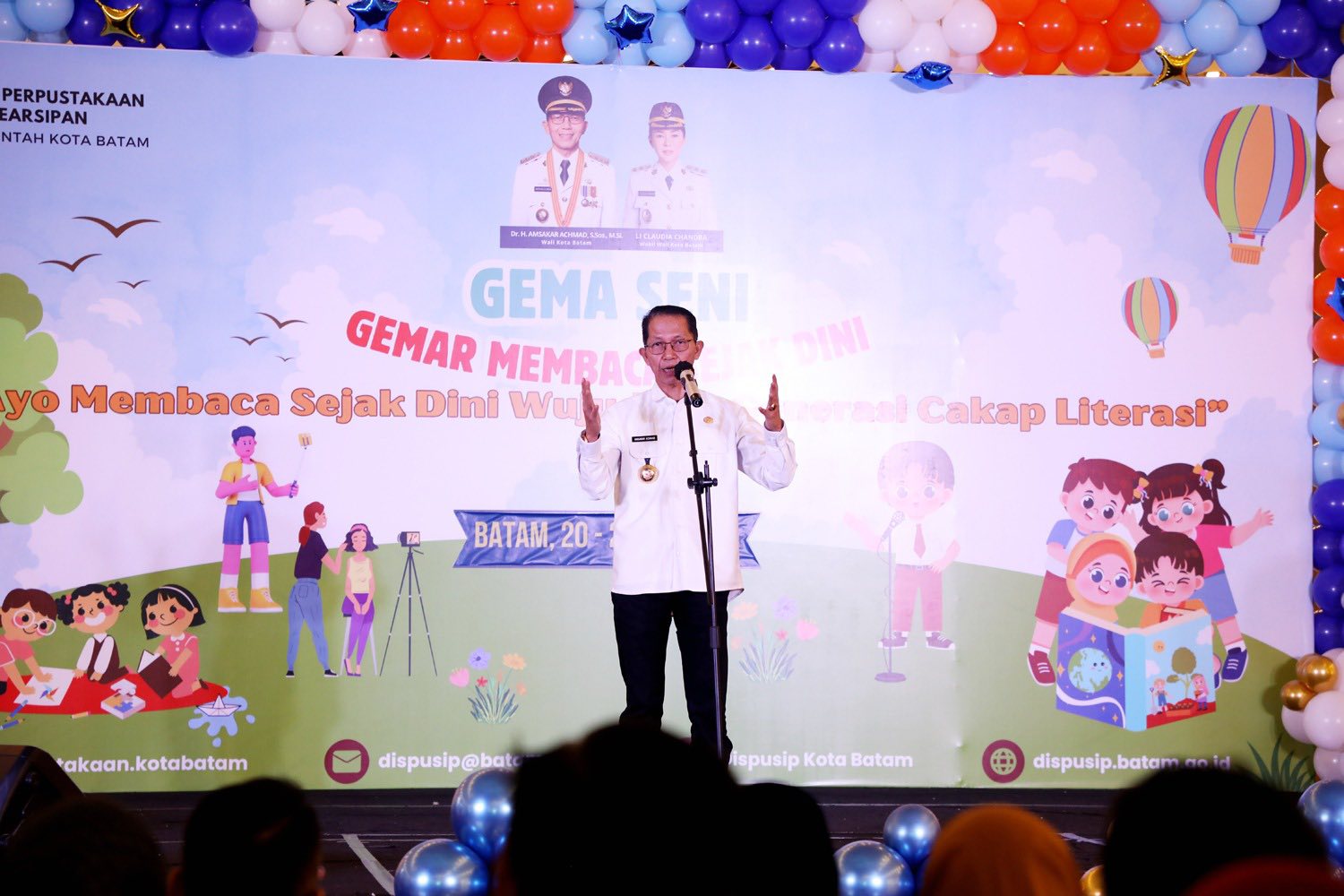 Gema Seni Dibuka Amsakar, Upaya Tingkatkan Minat Baca Anak Sejak Kecil