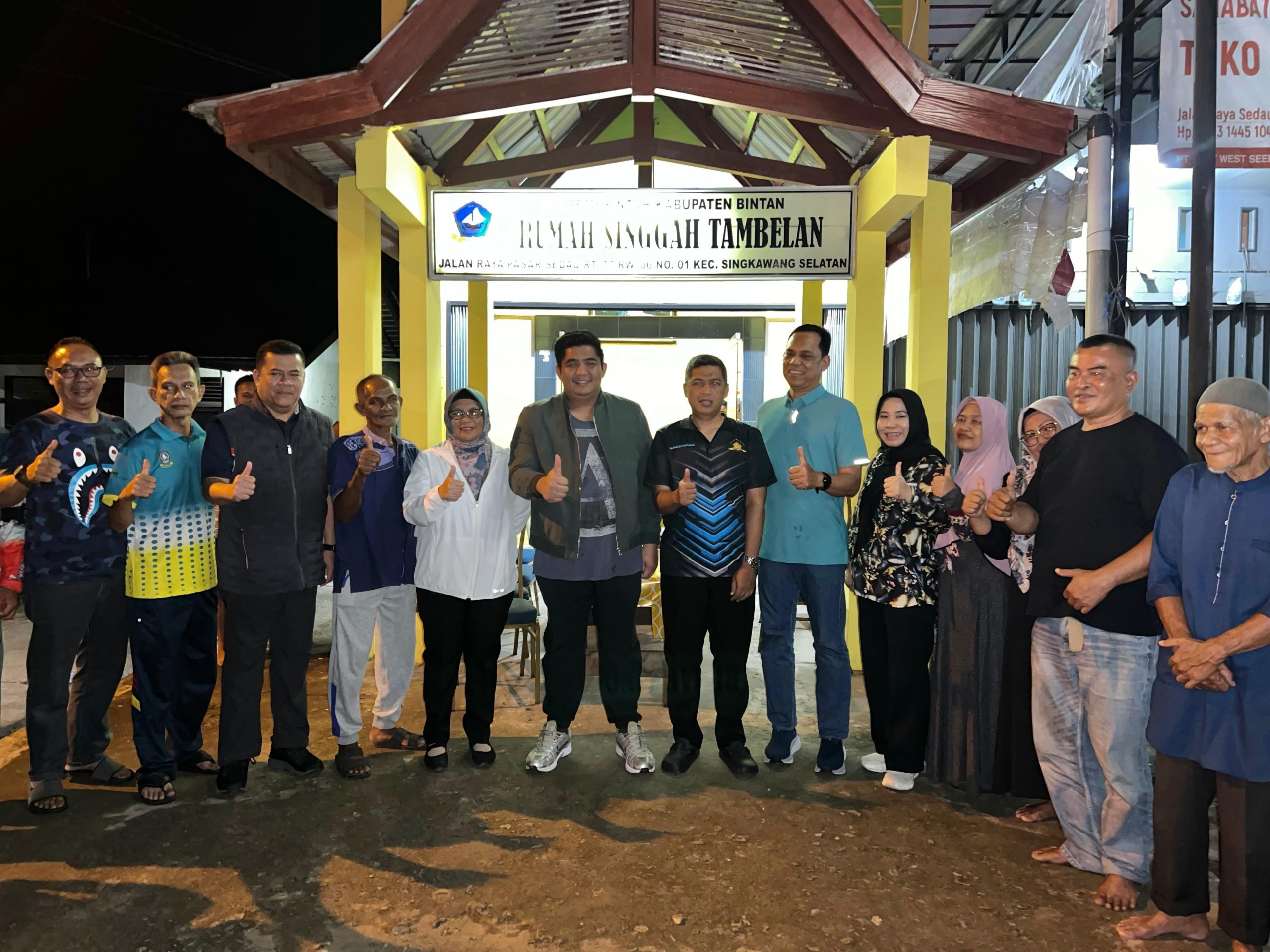 Bupati Roby Tinjau Rumah Singgah Bintan di Singkawang, Pastikan Kenyamanan Warga