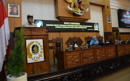Jawaban Bupati Atas PU Fraksi DPRD Banyuwangi Terhadap Raperda Perubahan APBD Tahun 2025