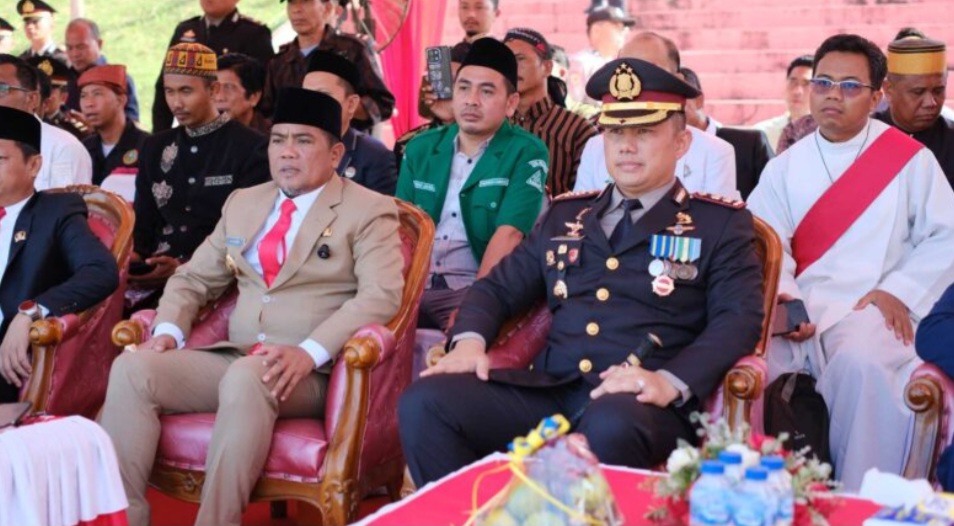 Bupati Pelalawan H. Zukri Hadiri Upacara Peringatan Hari Bhayangkara ke-79