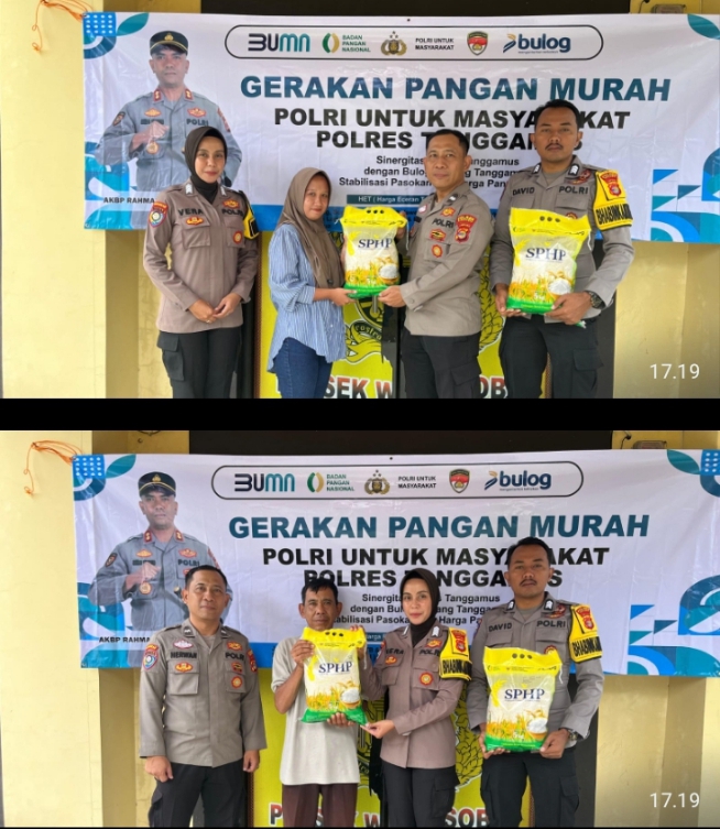 Polsek Wonosobo Gelar Gerakan Pangan Murah, Salurkan 500 Kg Beras untuk Warga