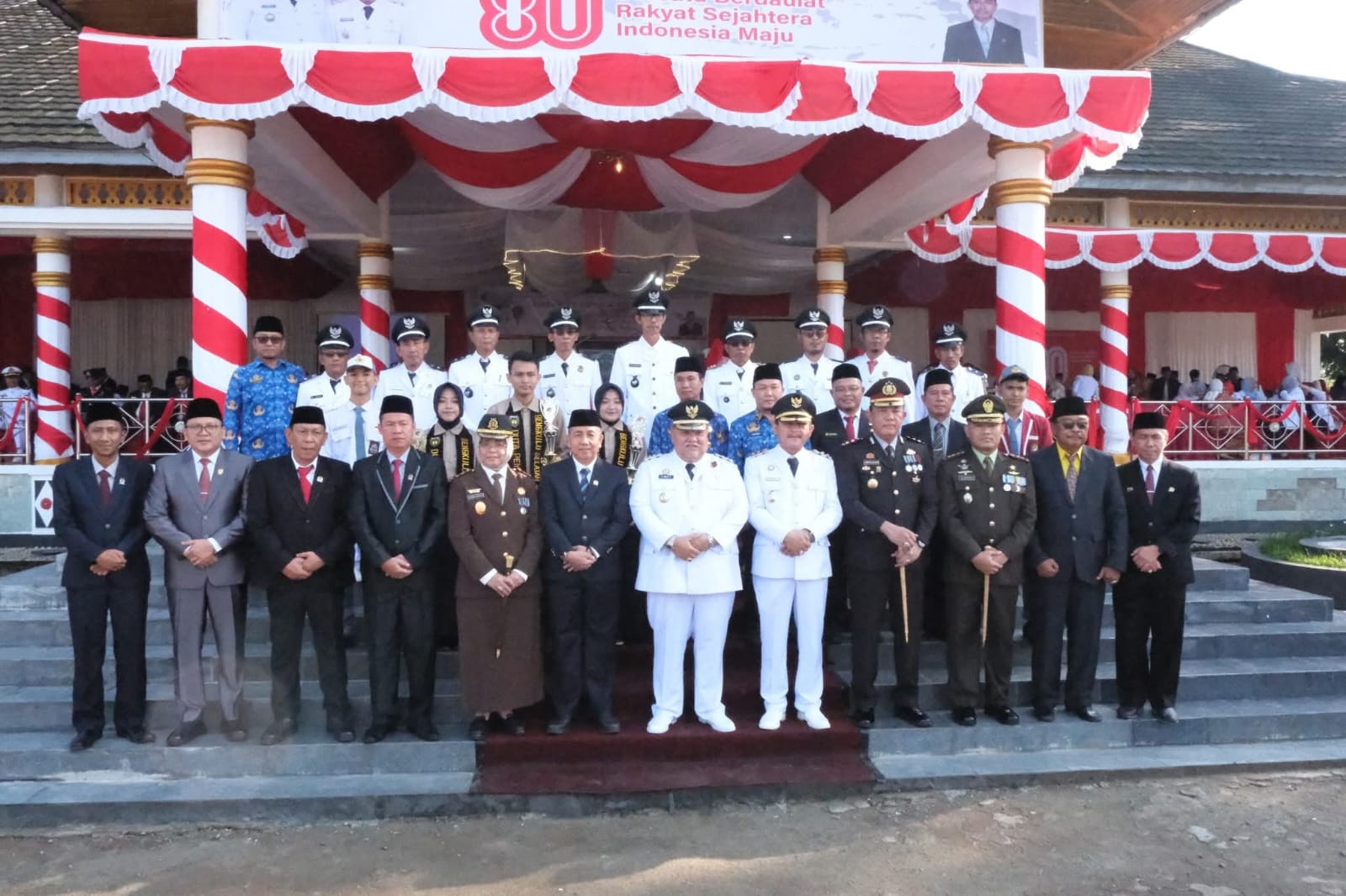 Pimpinan dan Anggota DPRD Bengkulu Selatan Ikuti Rangkaian Acara Puncak HUT ke-80 RI