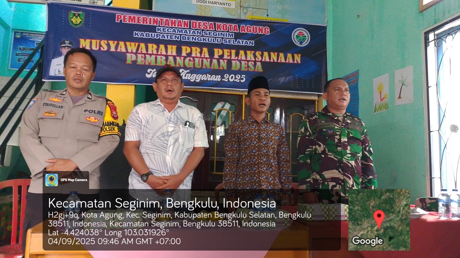 Pemerintah Desa Kota Agung Kecamatan Seginim Gelar Musyawarah Pra-Pelaksanaan Pembangunan
