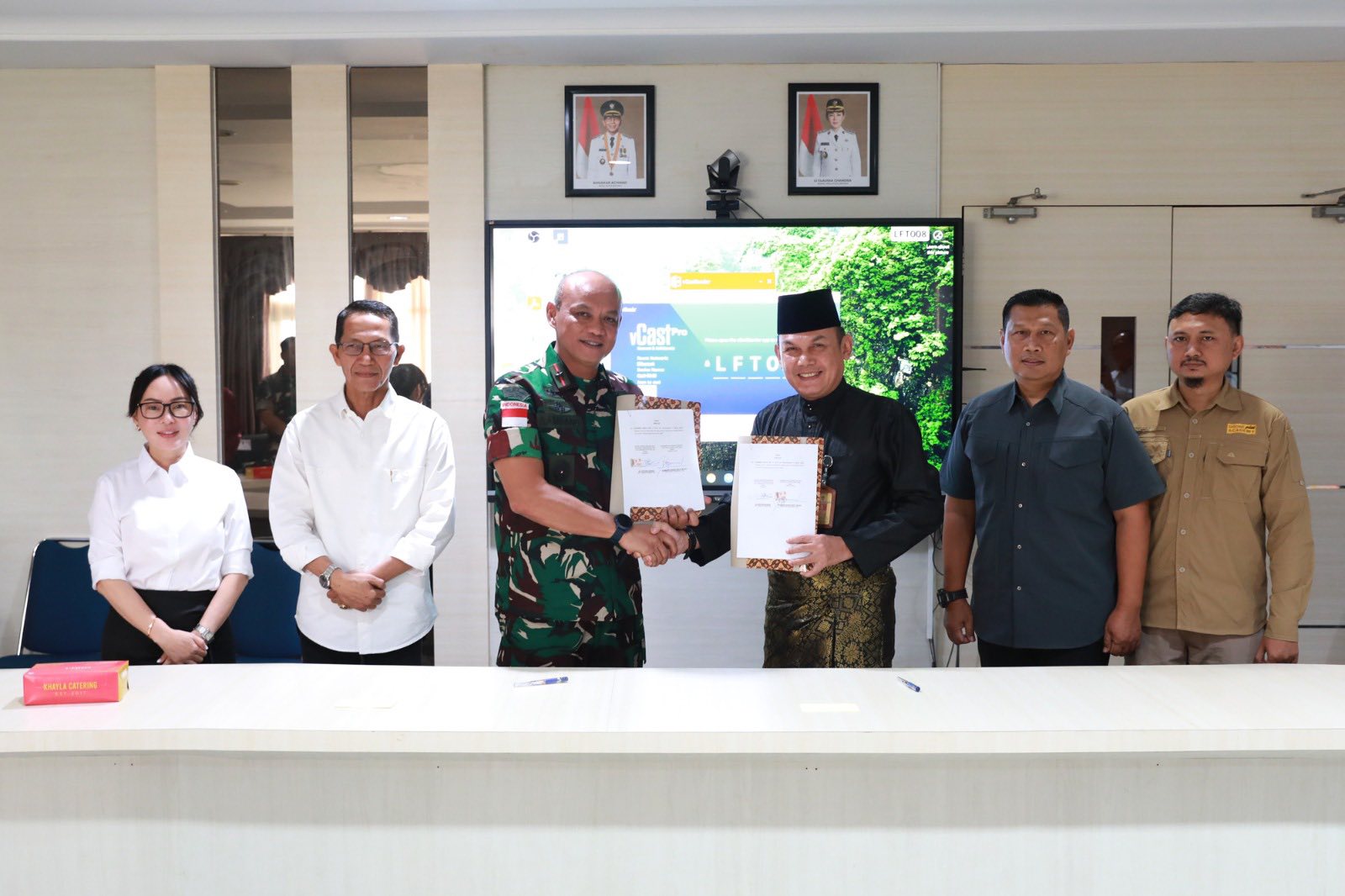 Pedoman Kerja Disperkimtan–Korem 033 Resmi Ditandatangani, Proyek Swakelola Tanjung Banun Segera Dimulai