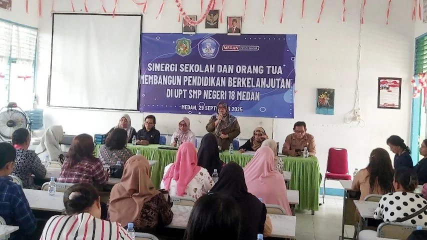 SMPN 18 Medan dan Orang Tua Siswa Bangun Sinergi untuk Pendidikan Berkelanjutan