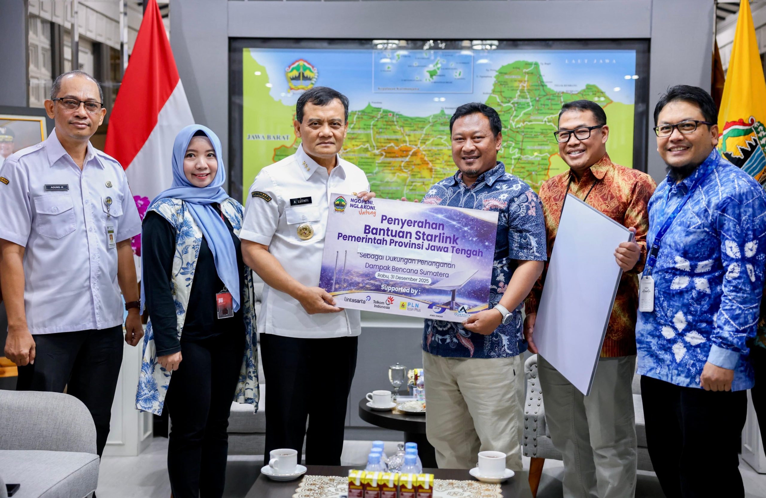 Delapan Unit Starlink dari Jateng Dikirim ke Aceh, Jaga Komunikasi di Tengah Situasi Bencana