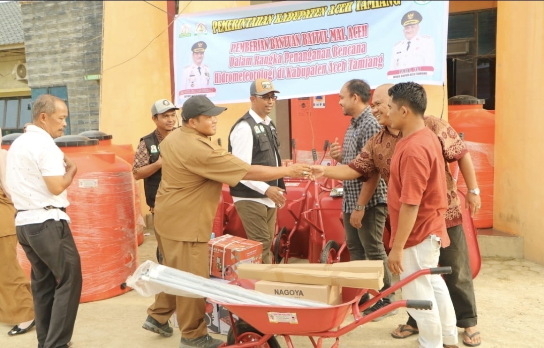 Baitul Mal Aceh Tamiang Distribusikan Alat Pembersih Rumah ke 216 Kampung