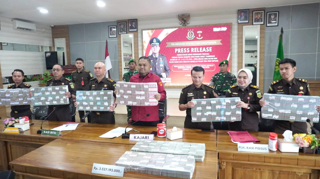 Kasus Korupsi Studio TVRI Kepri, Terpidana Bayar Rp3,5 Miliar Uang Pengganti