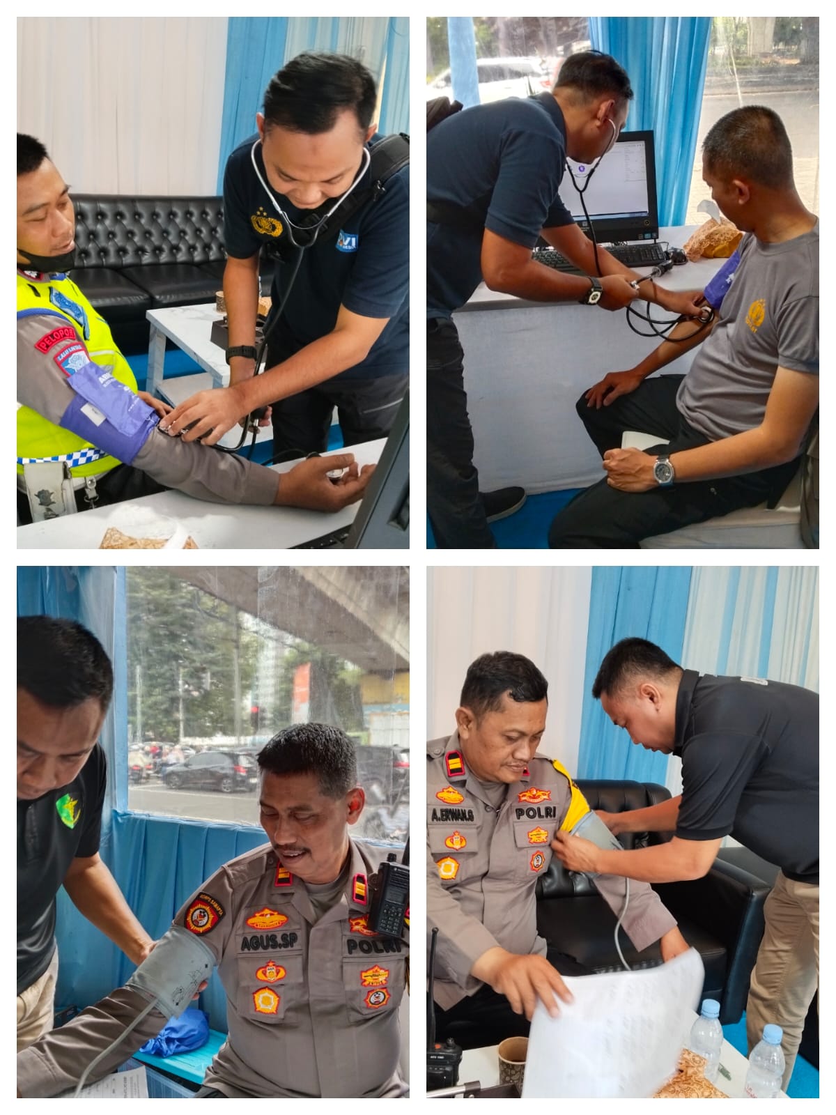 Dokkes Polres Jakbar Lakukan Pemeriksaan Kesehatan Personel di Pospam Ops Ketupat 2026