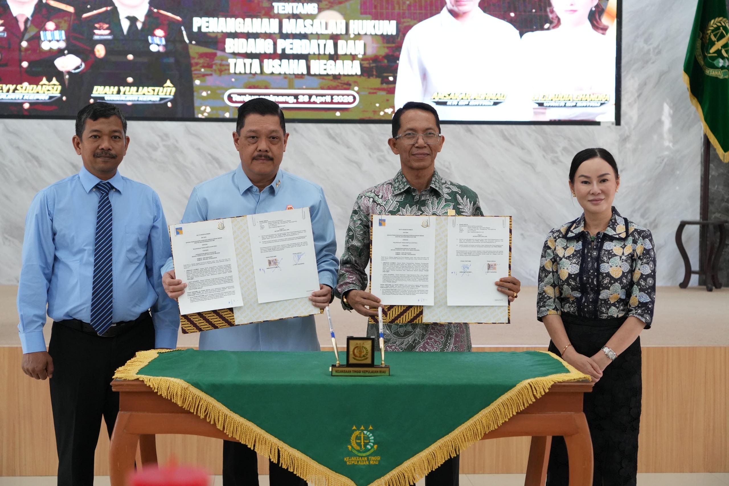 BP Batam Gandeng Kejaksaan Tinggi Kepulauan Riau, Amsakar Perkuat Fondasi Hukum Pembangunan Batam
