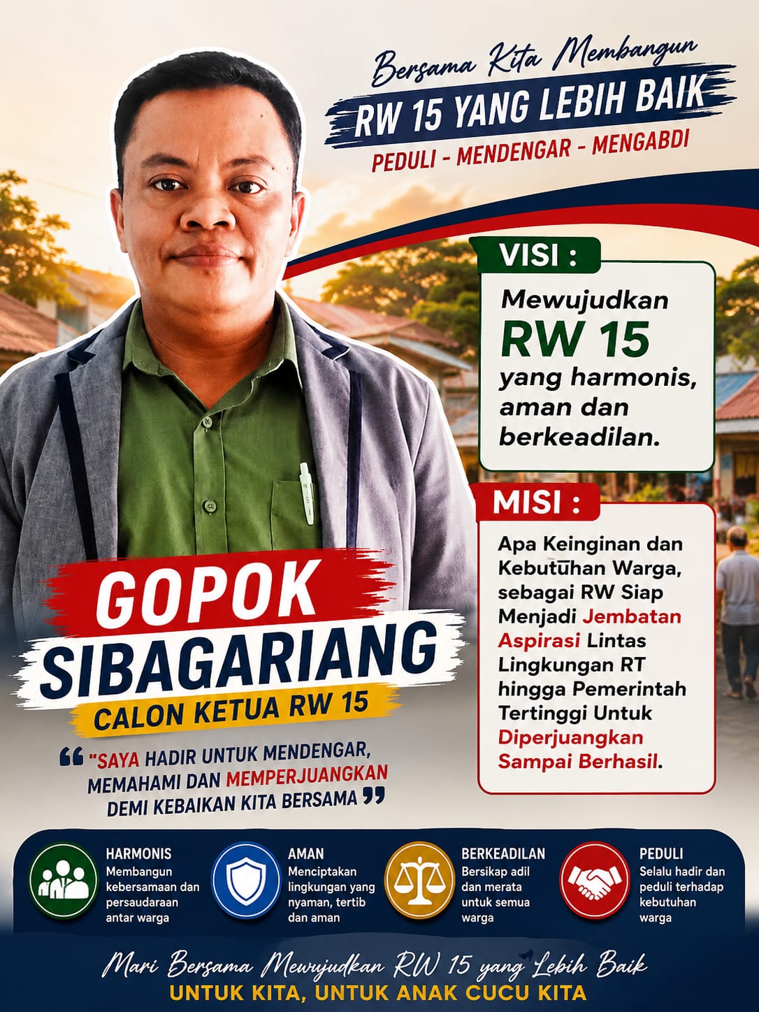 Gopok Sibagariang: Menghidupkan Kembali Arti Peduli dan Bergotong-royong  di Tengah Kehidupan Kota