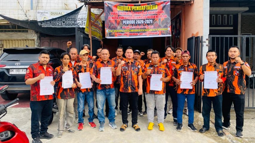 Ketua PAC Pemuda Pancasila Medan Helvetia Reza Pahlevi Lubis Kembali Maju, Didukung 7 Ranting