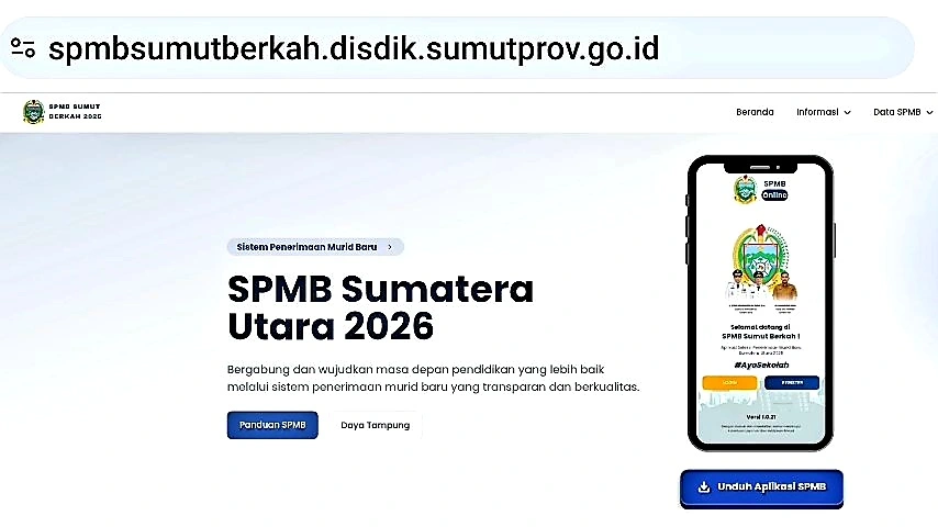 Jadwal SPMB Sumut 2026, Simak Tahapan Pendaftaran SMA dan SMK Negeri